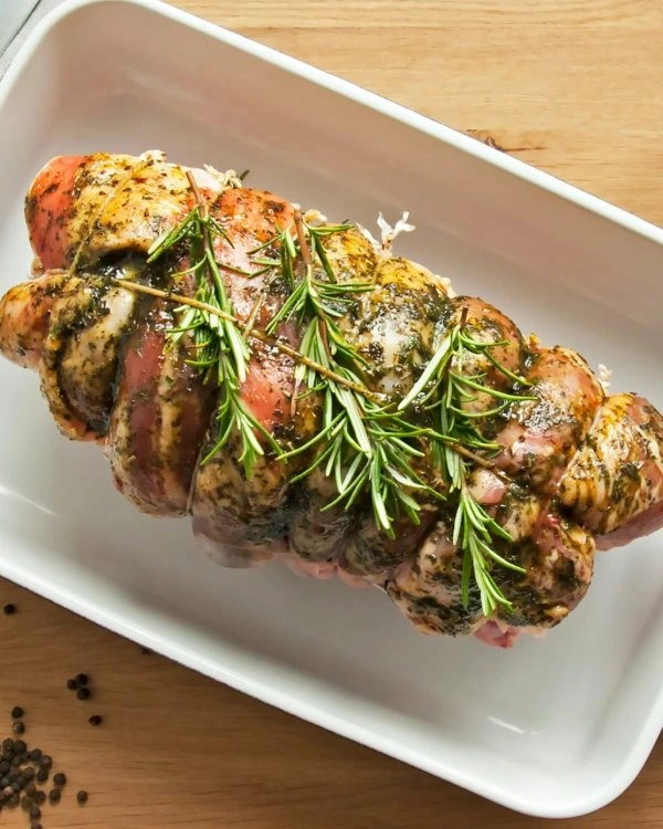 Roasted lamb